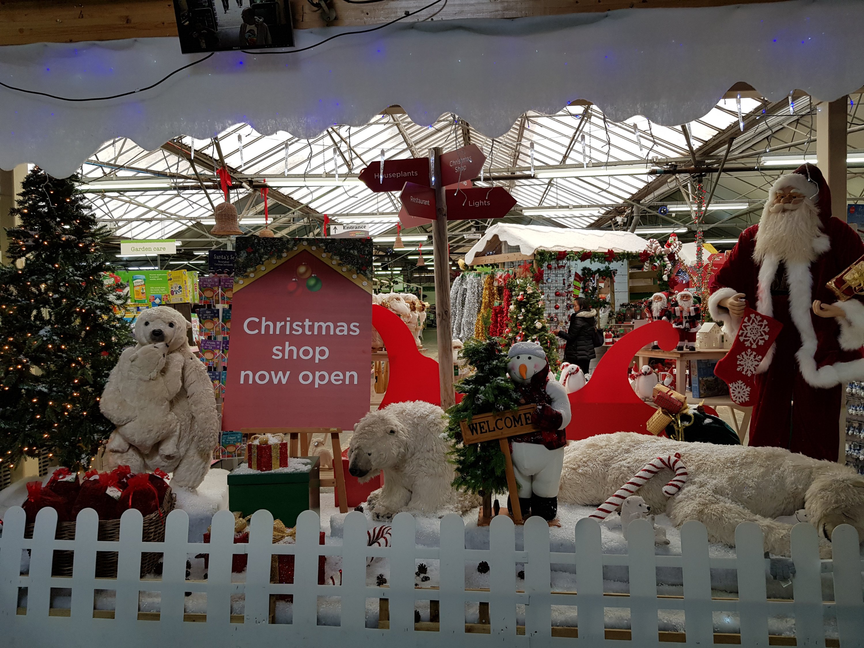 A Christmas display at Crews Hill, Enfield