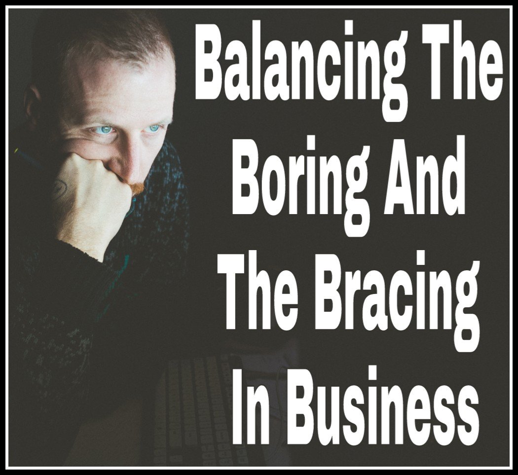Balancing The Boring And The Bracing In Business title