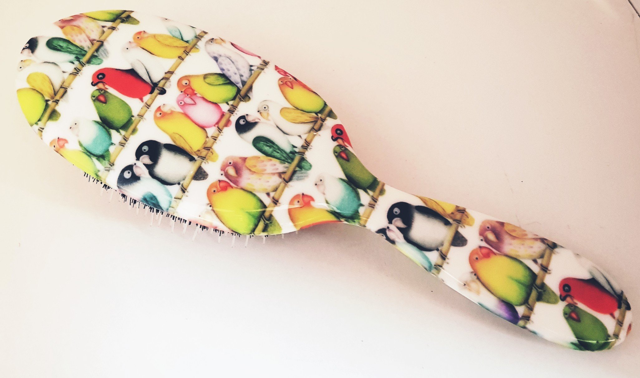 Rock and Ruddle hairbrush with pretty bird design
