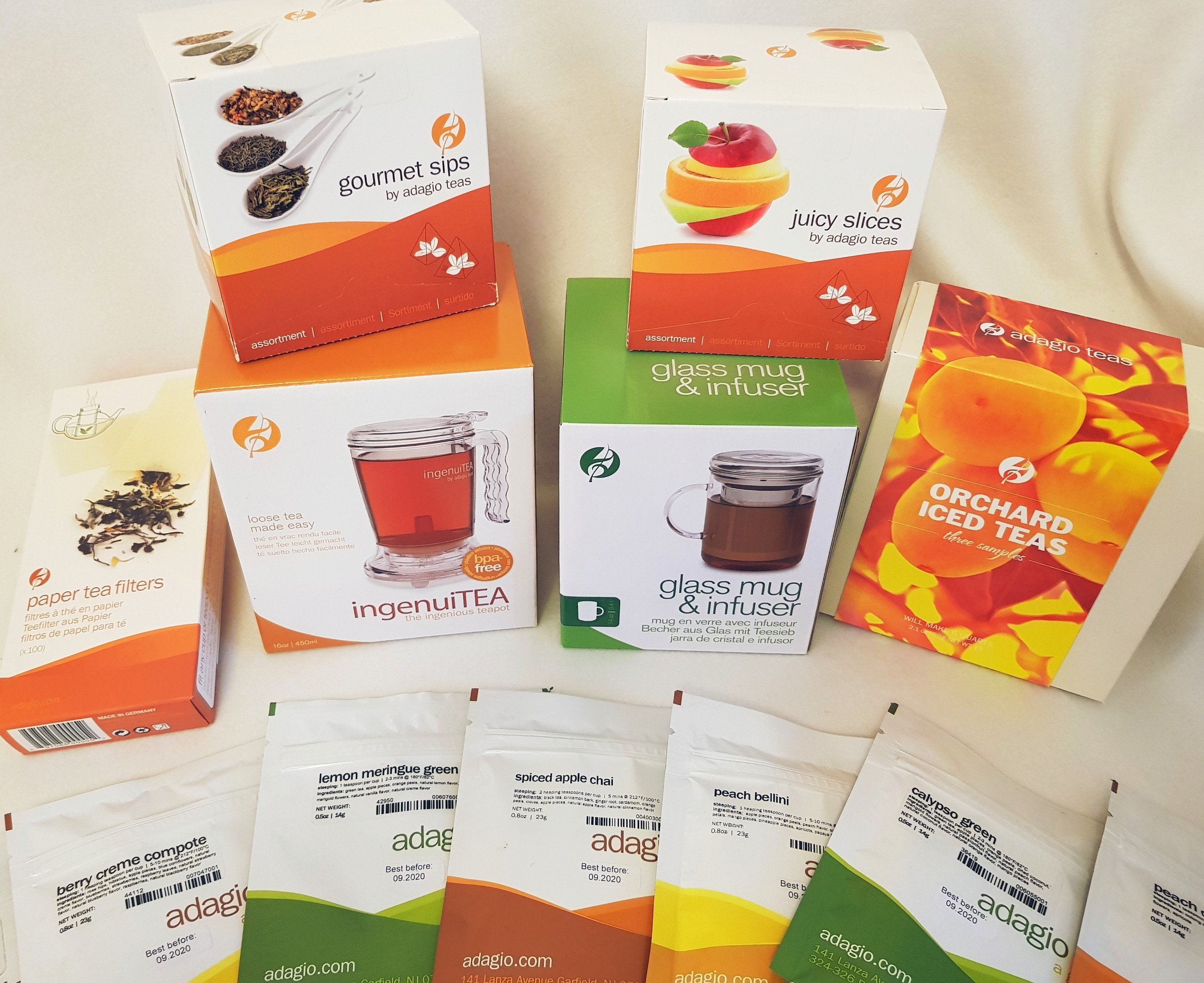 A photo of Adagio Teas and accessories