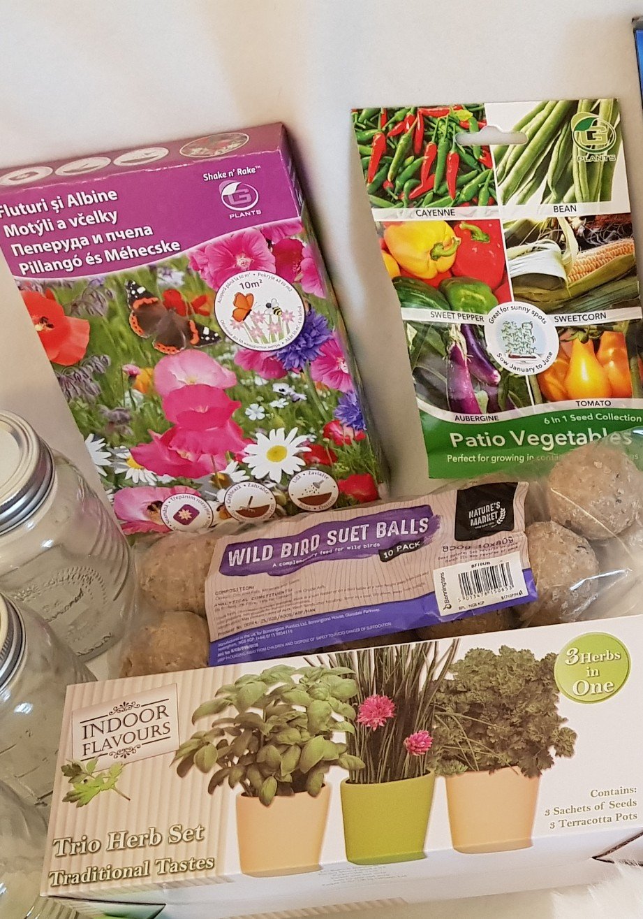 A selection of gardening supplies for indoors and outdoors