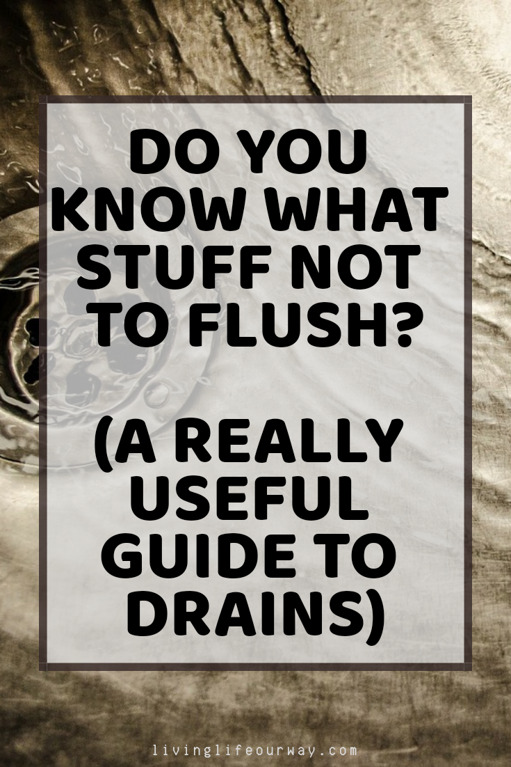 Do You Know What Stuff Not To Flush? (A Really Useful Guide To Drains)