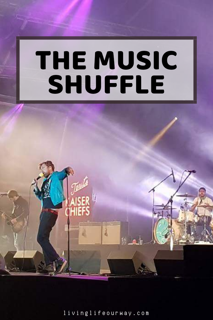 Kaiser Chiefs. Live onstage at Bedford. The Music Shuffle text.