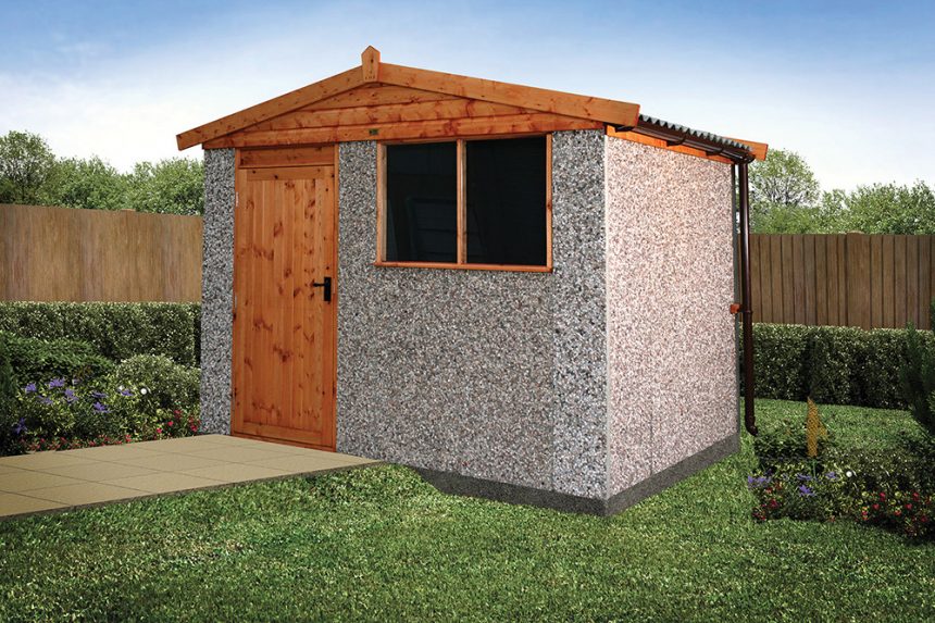 A solid shed for storage