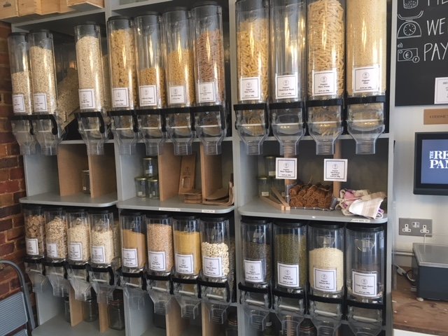 The Refill Pantry food stock - pasta, grains. Zero waste. Plastic-free. Zero Waste Week