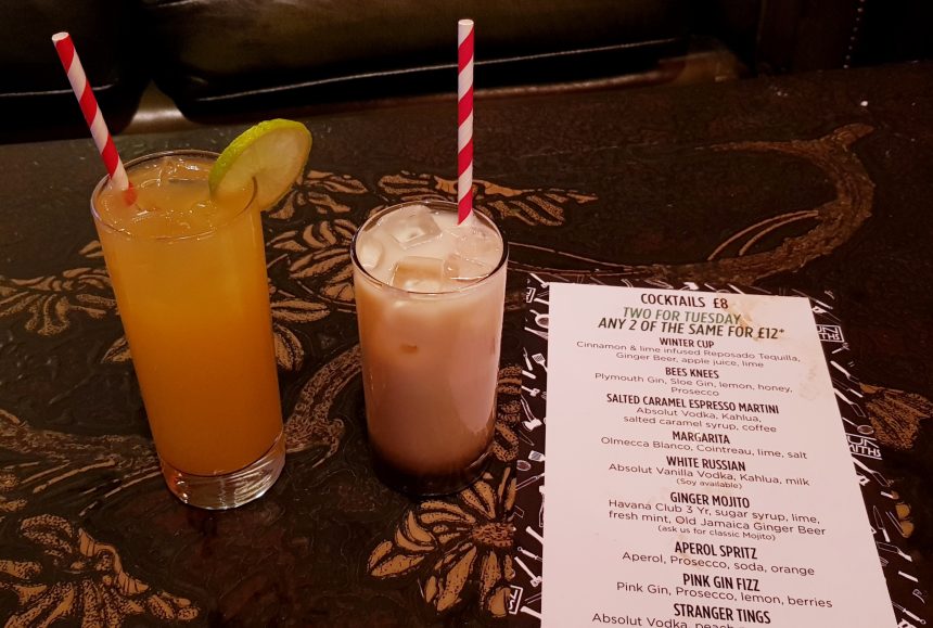 The Miller vegan cocktails paper straws cocktail menu