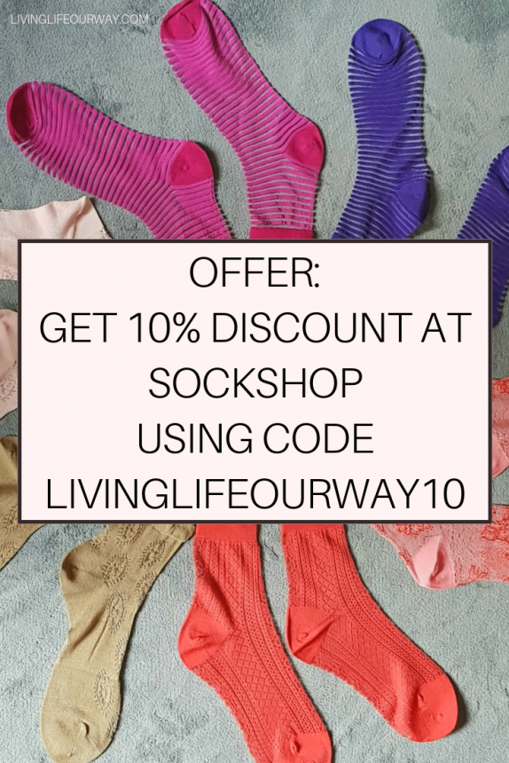 Offer: get 10% discount at SockShop using code LivingLifeOurWay10