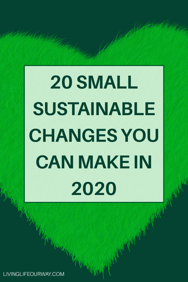 20 Small Sustainable Changes You Can Make in 2020