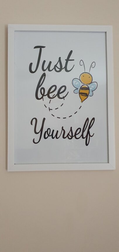 Just bee yourself framed print - wall decor