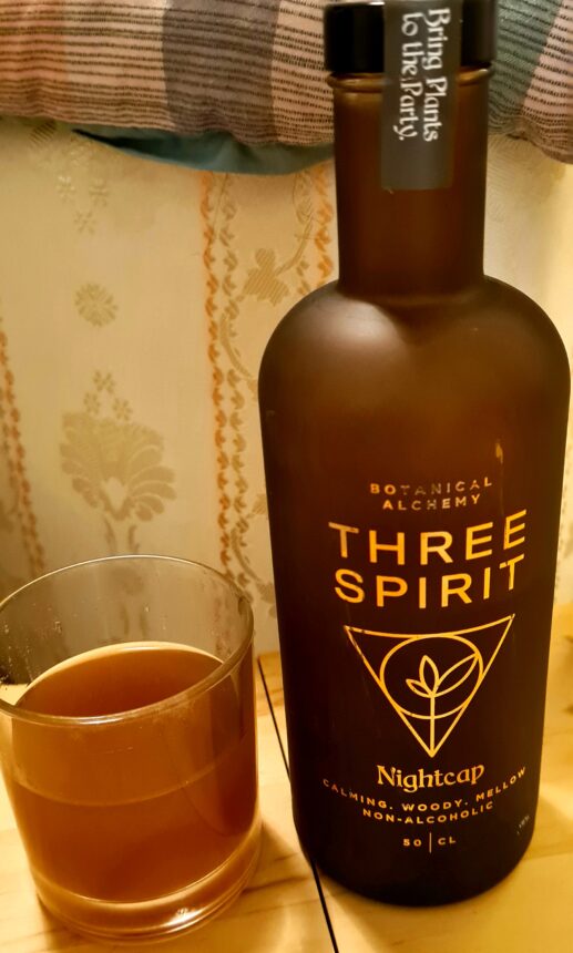 Nightcap. Three Spirit drink. Non-alcoholic cocktails
